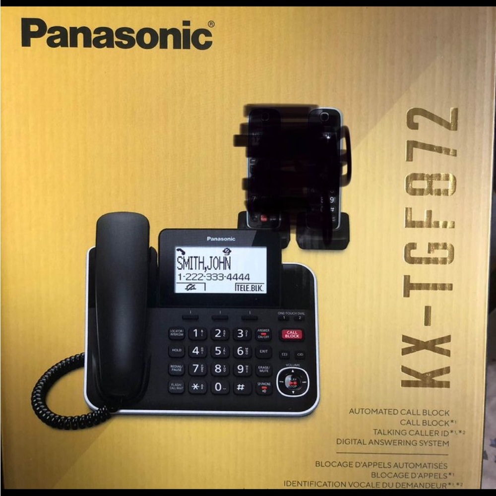 New Panasonic corded business telephone w answering machine elderly small biz